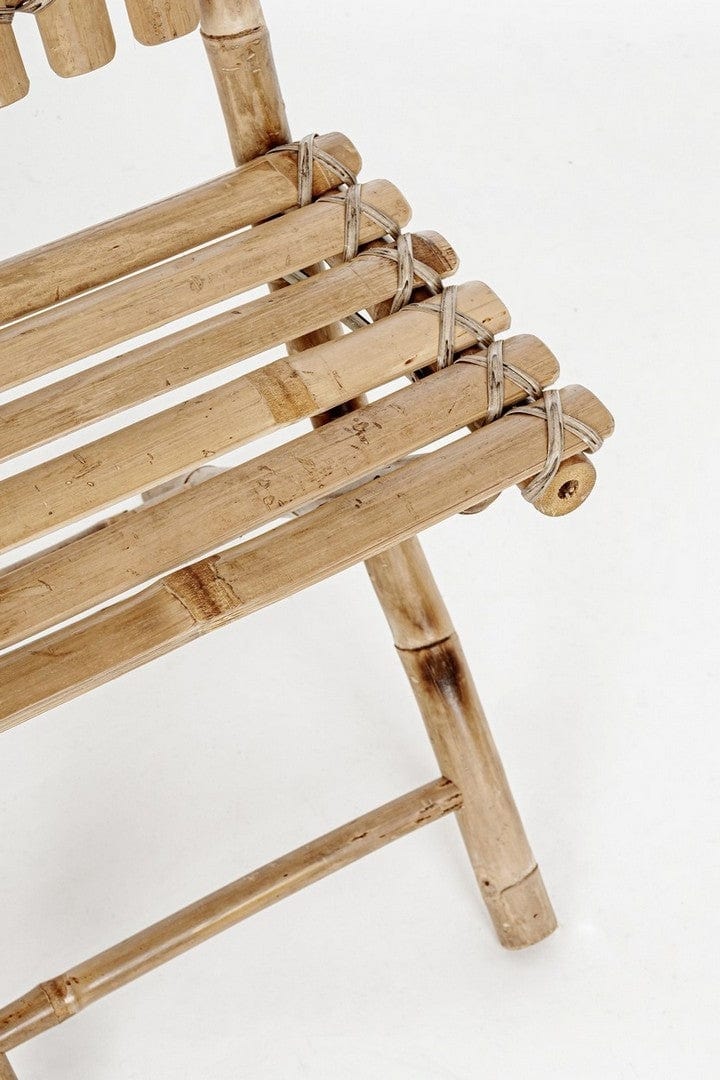 Set 2 scaune pliabile de gradina / terasa din bambus Joyce Natural, l50xA42xH92 cm (4)