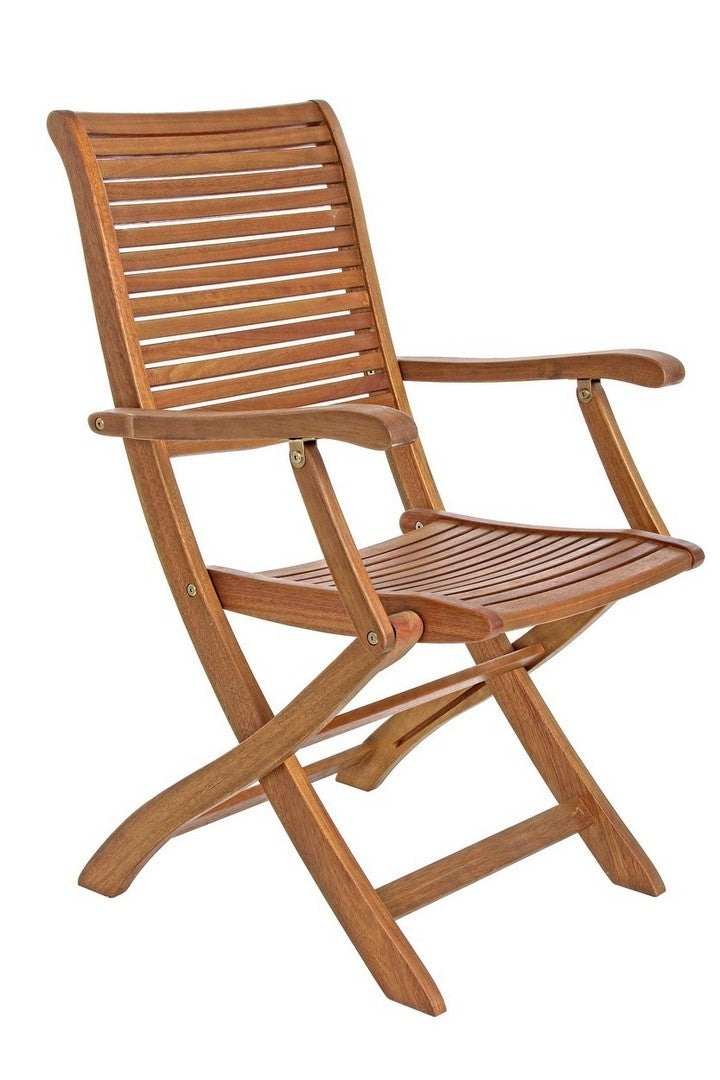 Set 2 scaune pliabile de gradina / terasa din lemn de salcam Noemi Natural, l55xA64xH94 cm (7)