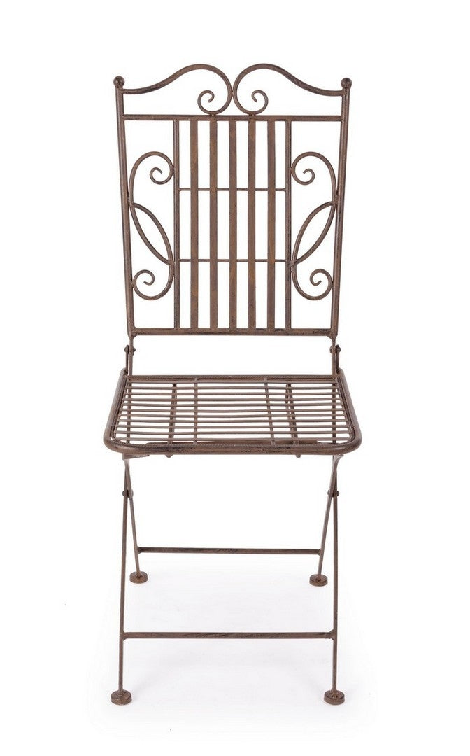 Set 2 scaune pliabile de gradina / terasa din metal Melanie Maro, l38xA51xH92 cm (3)