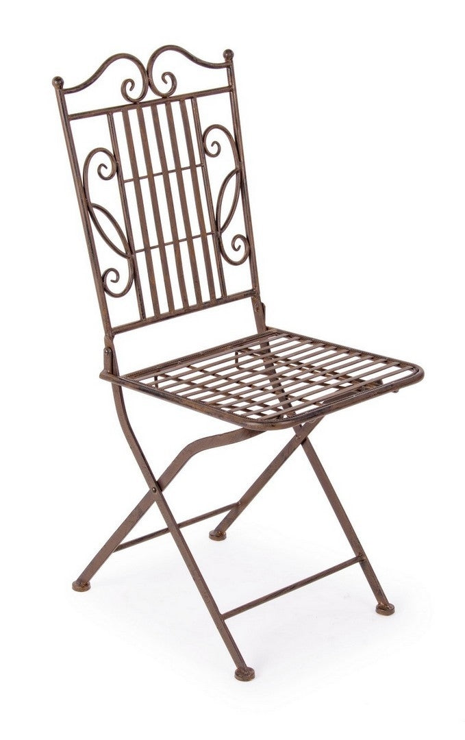 Set 2 scaune pliabile de gradina / terasa din metal Melanie Maro, l38xA51xH92 cm (1)