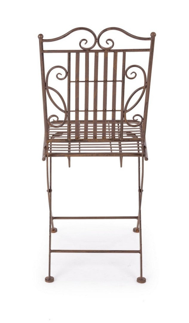 Set 2 scaune pliabile de gradina / terasa din metal Melanie Maro, l38xA51xH92 cm (4)