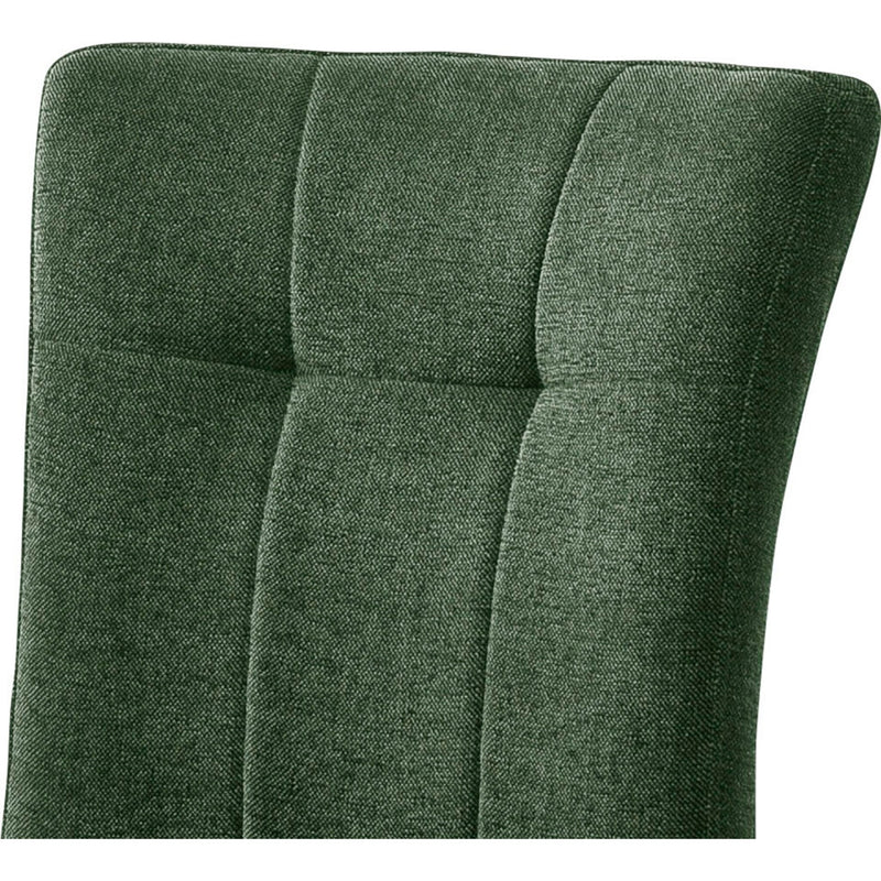Set 2 scaune tapitate cu stofa si picioare metalice, Calanda Verde Olive / Crom, l46xA62xH94 cm (3)