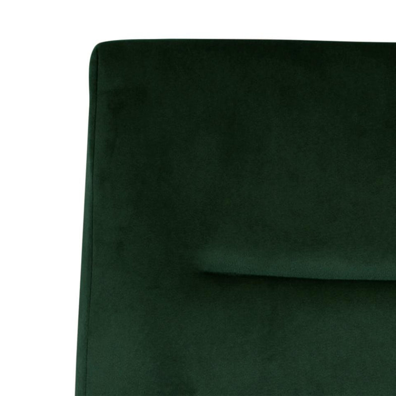 Set 2 scaune tapitate cu stofa si picioare metalice Demi Verde inchis / Negru, l45xA55xH90,5 cm (7)