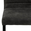 Set 2 scaune tapitate cu stofa si picioare metalice, Michelle Antracit / Negru, l58xA49xH88 cm (4)