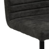 Set 2 scaune tapitate cu stofa si picioare metalice, Michelle Antracit / Negru, l58xA49xH88 cm (3)