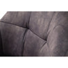Set 2 scaune tapitate cu stofa si picioare metalice, Panama Antracit / Negru, l60xA62xH82 cm (10)