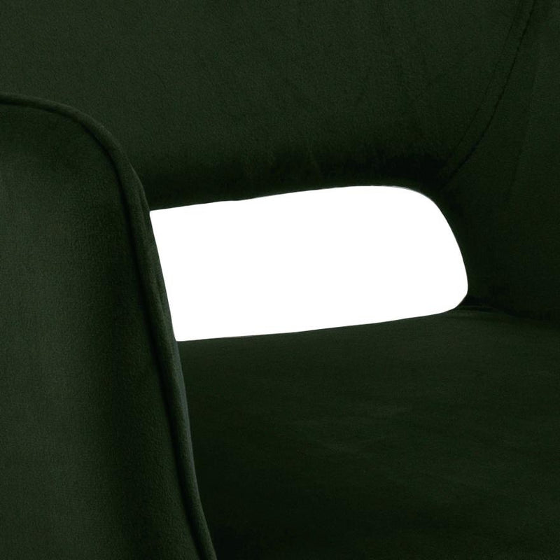 Set 2 scaune tapitate cu stofa si picioare metalice Ranja Velvet Verde Olive / Negru, l56xA59,5xH79 cm (5)