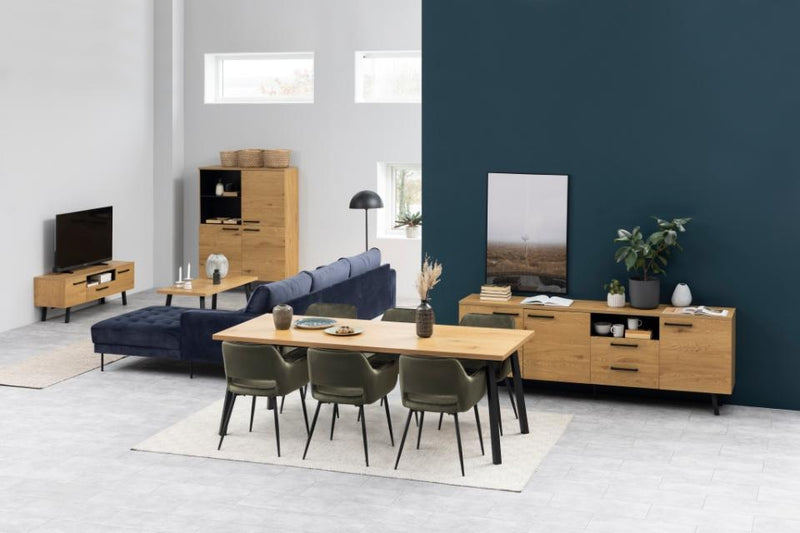 Set 2 scaune tapitate cu stofa si picioare metalice Ranja Velvet Verde Olive / Negru, l56xA59,5xH79 cm (2)