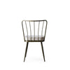 Set 2 scaune tapitate cu stofa si picioare metalice, Yildiz 984 Velvet Gri Deschis / Alama, l43xA42xH82 cm (3)