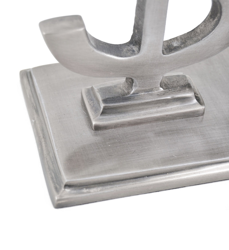 Set 2 suporturi pentru carti din aluminiu, Prince Gri, l25xA10xH13 cm (3)