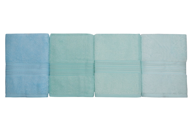 Set 4 prosoape baie, Lavinya Verde / Albastru, 50 x 90 cm (1)