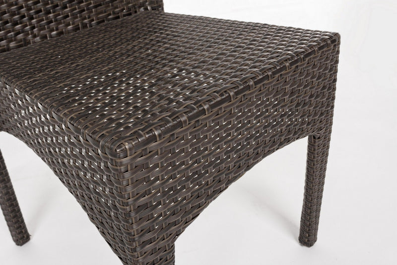 Set 4 scaune de gradina / terasa din fibre sintetice si metal Antalys Maro, l47xA58xH93 cm (7)