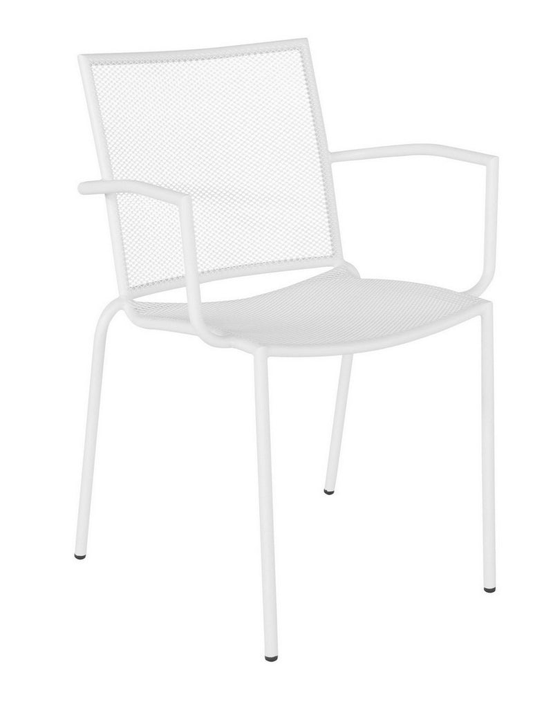 Set 4 scaune de gradina / terasa din metal Circe I Alb, l56,5xA52,5xH80,5 cm (1)