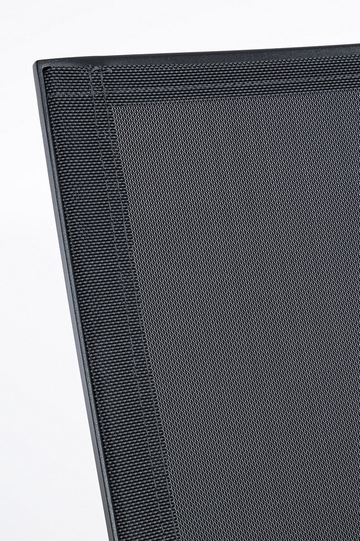Set 4 scaune de gradina / terasa din metal si material textil, Krion Antracit, l56xA61,5xH88 cm (5)