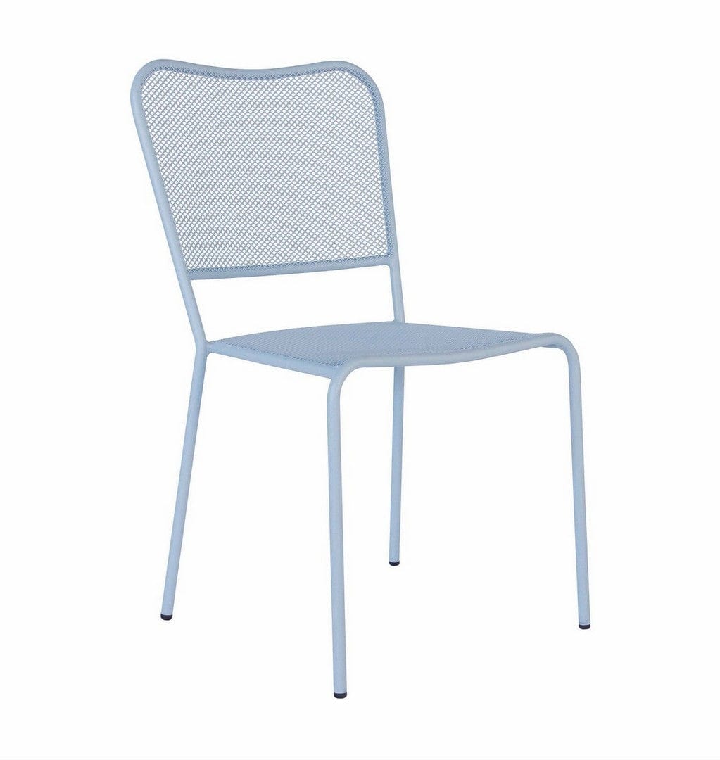 Set 4 scaune de gradina / terasa din metal Morgana I Bleu, l50xA56xH87 cm (1)
