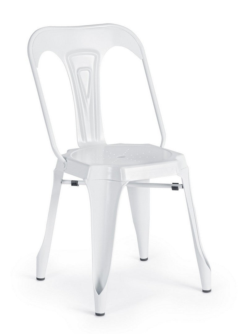 Set 4 scaune din metal Minneapolis Alb, l44xA53xH83 cm (1)