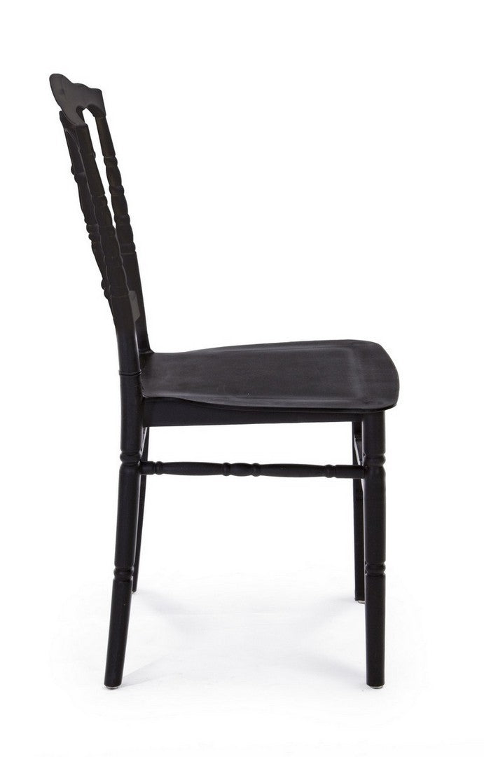 Set 4 scaune din plastic Cooper Negru, l40,5xA41xH89 cm (4)