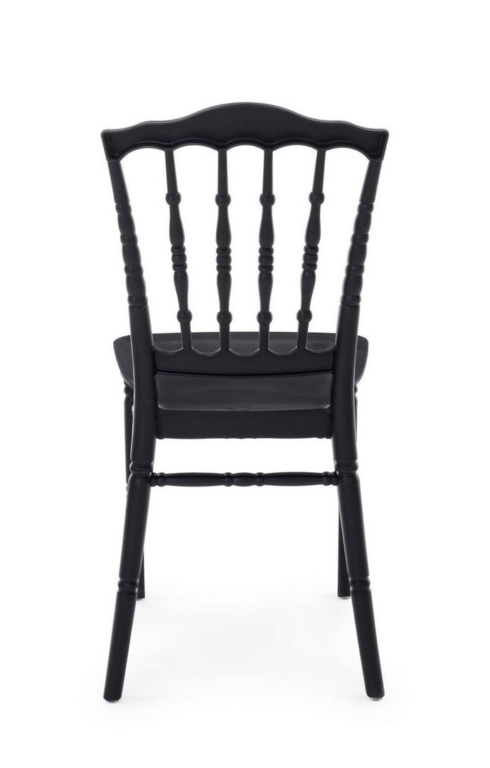 Set 4 scaune din plastic Cooper Negru, l40,5xA41xH89 cm (3)