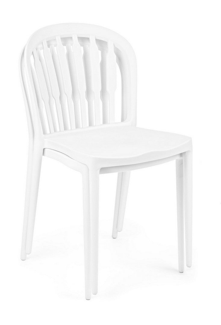 Set 4 scaune din plastic Paxton Alb, l41xA52,5xH81 cm (2)