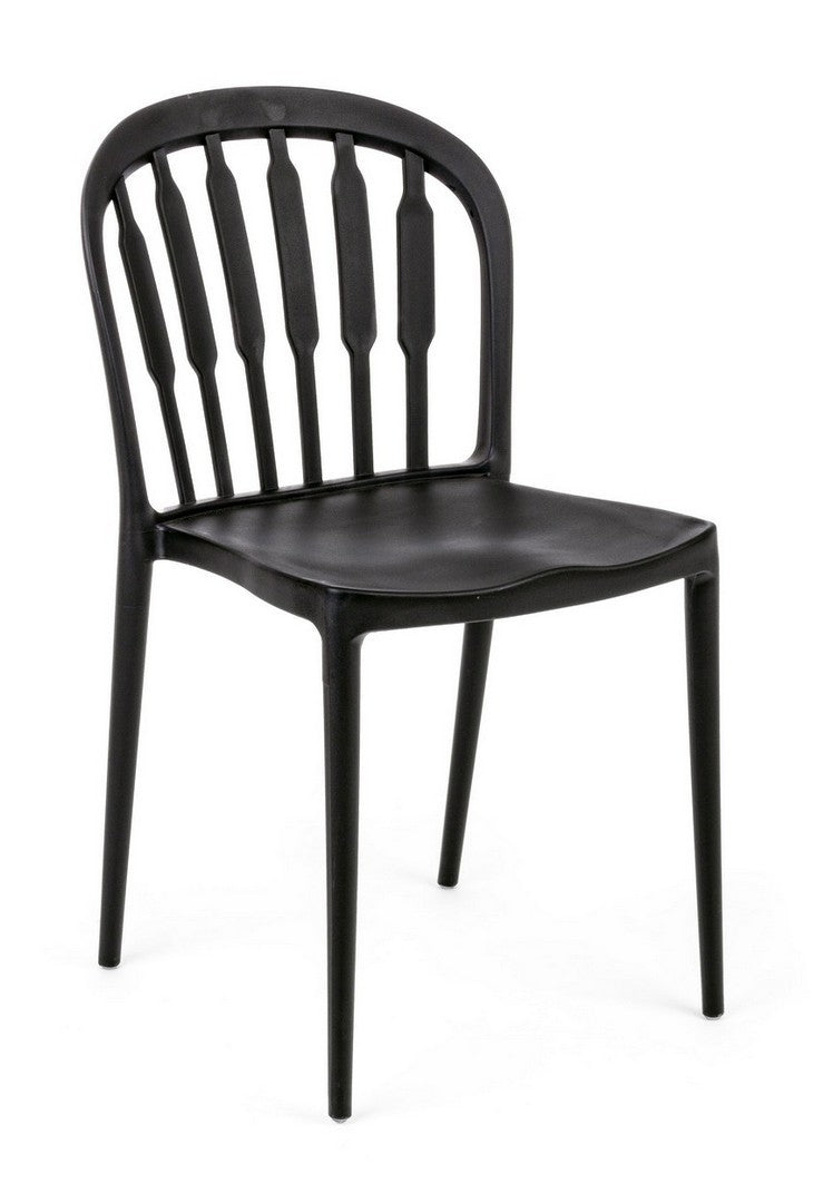 Set 4 scaune din plastic Paxton Negru, l41xA52,5xH81 cm (1)