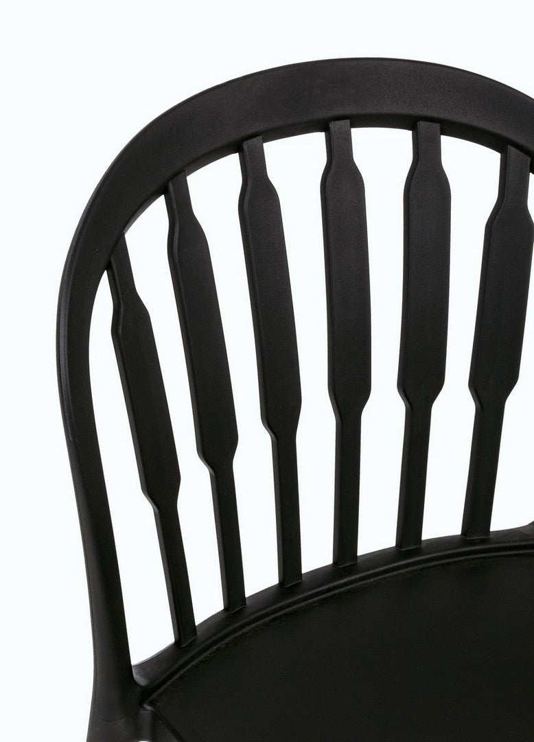 Set 4 scaune din plastic Paxton Negru, l41xA52,5xH81 cm (3)