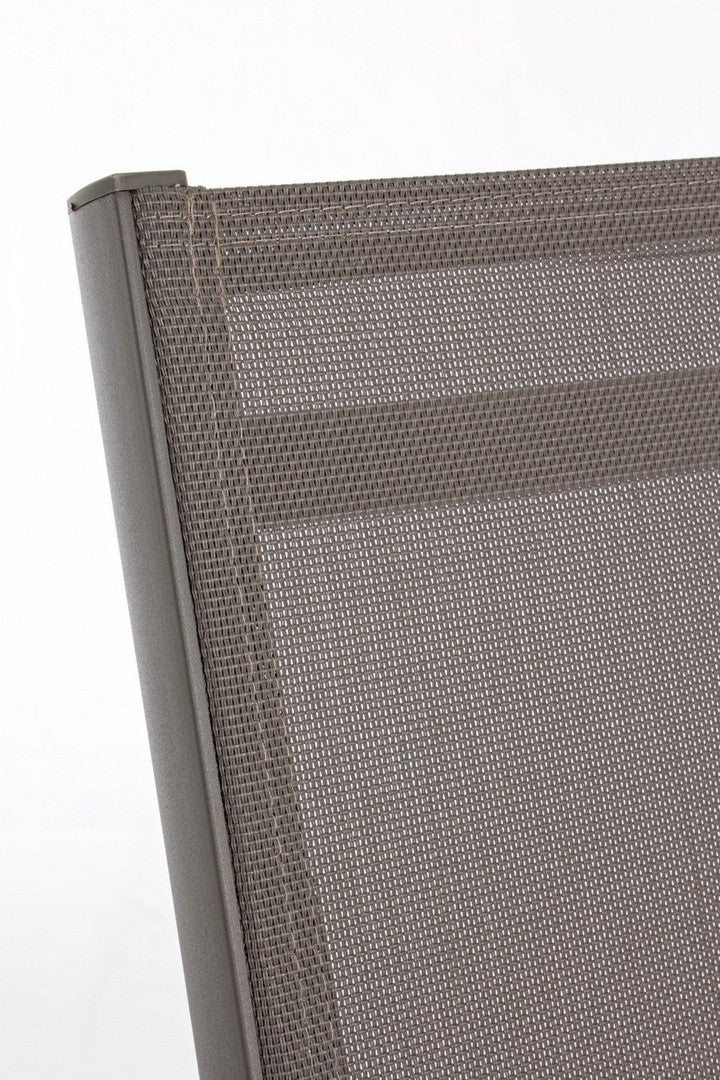 Set 4 scaune pliabile de gradina / terasa din metal si material textil Elin Grej, l47xA57xH88 cm (8)