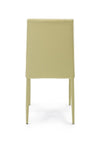 Set 4 scaune tapitate cu piele ecologica si picioare metalice Achille Verde Olive, l43,5xA53,5xH92 cm (3)