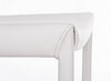 Set 4 scaune tapitate cu piele ecologica si picioare metalice Adda Alb, l44xA42xH96 cm (10)