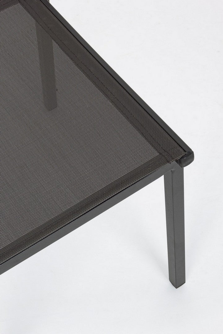 Set 6 scaune de gradina / terasa din metal si material textil, Hilde Antracit, l46xA57xH88 cm (4)
