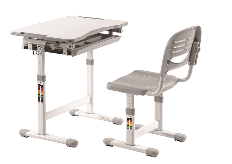 Set birou pentru copii, reglabil pe inaltime Comfortline Gri, L66,4xl47,4xH54 cm (1)