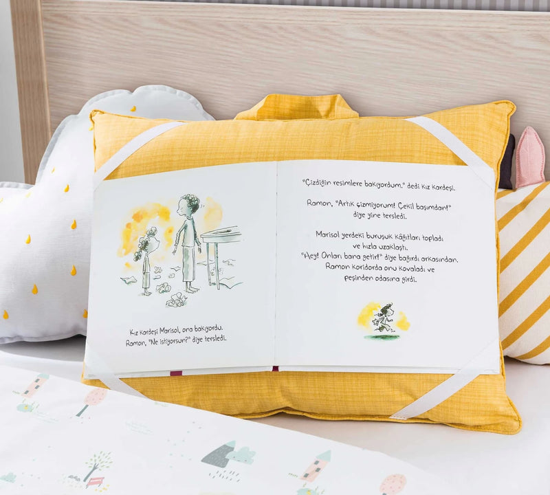 Set cuvertura pentru pat copii si 2 perne decorative Smile Multicolor (2)