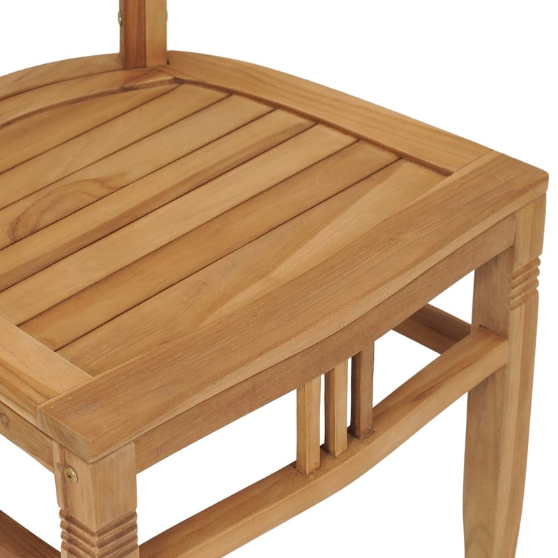 Set masa de gradina / terasa din lemn de tec + 2 scaune de gradina, Adela Natural, Ø80xH75 cm (10)