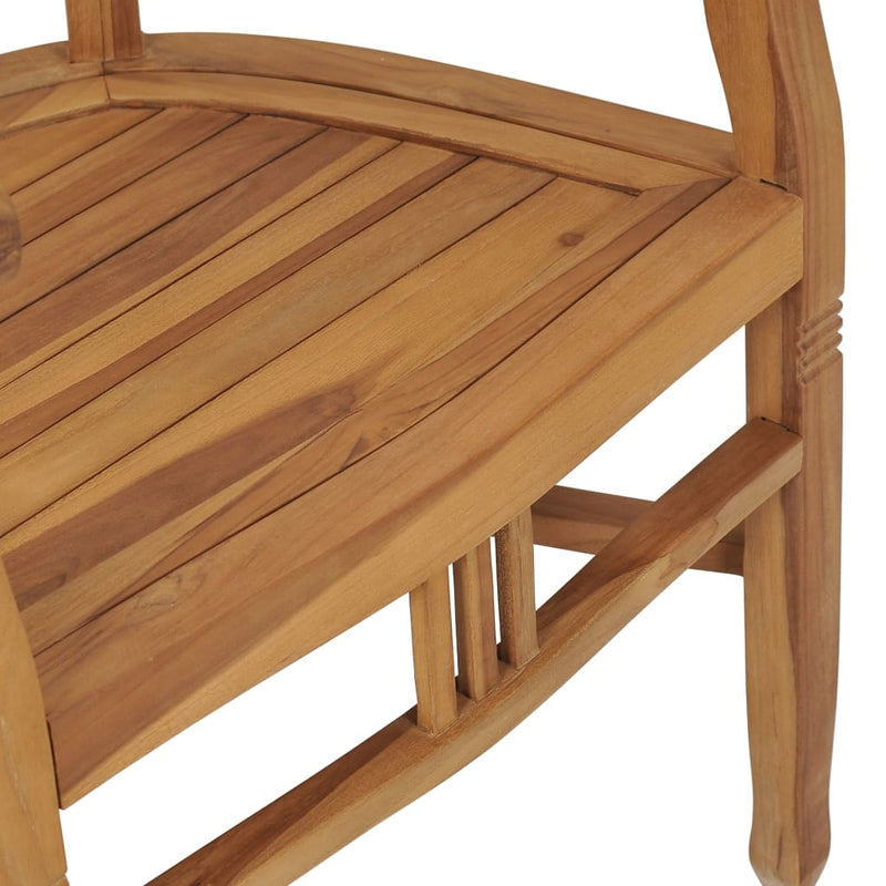 Set masa de gradina / terasa din lemn de tec, Adela Natural + 2 scaune de gradina, Keri Natural, Ø80xH75 cm (11)