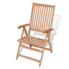 Set masa de gradina / terasa din lemn de tec + 6 scaune pliabile de gradina, Alma Natural, L180xl90xH75 cm (6)