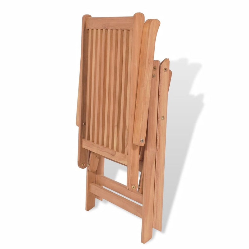 Set masa de gradina / terasa din lemn de tec + 6 scaune pliabile de gradina, Alma Natural, L180xl90xH75 cm (8)