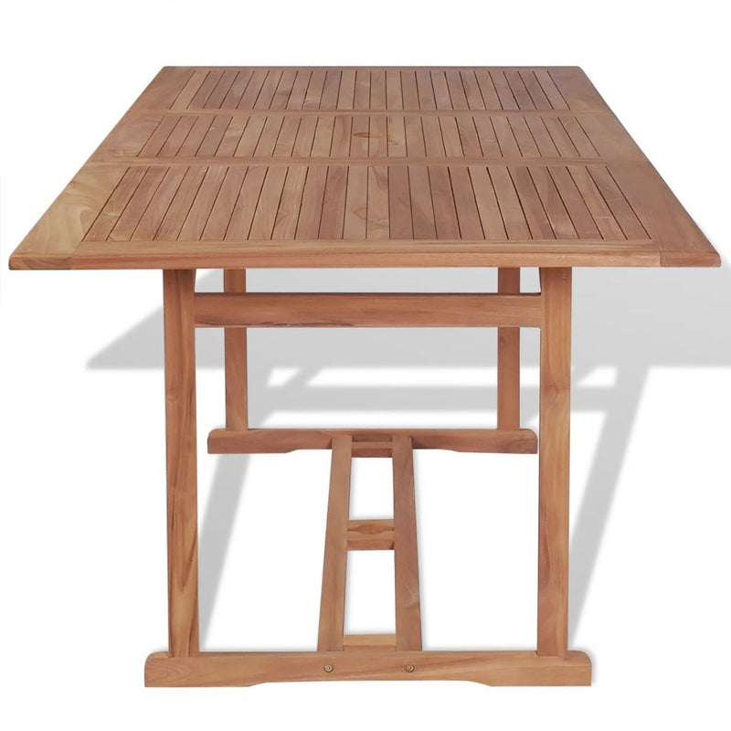 Set masa de gradina / terasa din lemn de tec + 6 scaune de gradina, Clarkson Natural, L180xl90xH75 cm (3)
