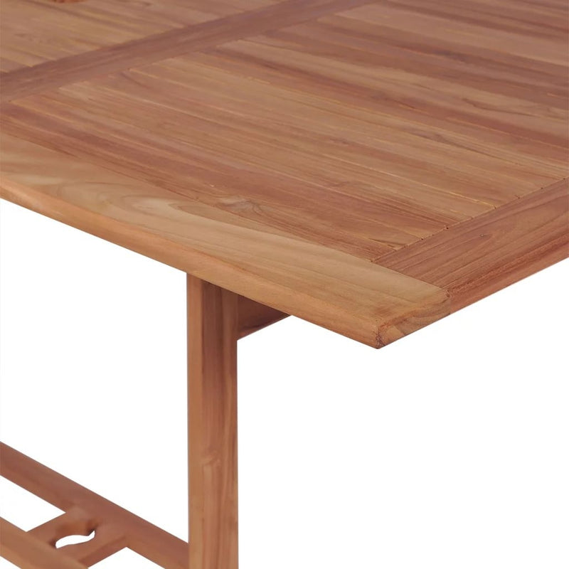 Set masa de gradina / terasa din lemn de tec + 6 scaune de gradina, Clarkson Natural, L180xl90xH75 cm (4)