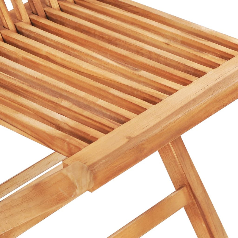 Set masa + 2 scaune pliabile pentru gradina / terasa, din lemn de tec, Arlo Natural / Gri, L60xl60xH65 cm (11)