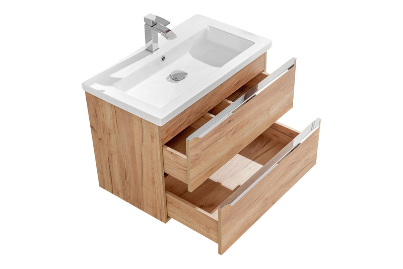 Set Mobilier pentru baie, 5 piese, Capri Oak XL (6)
