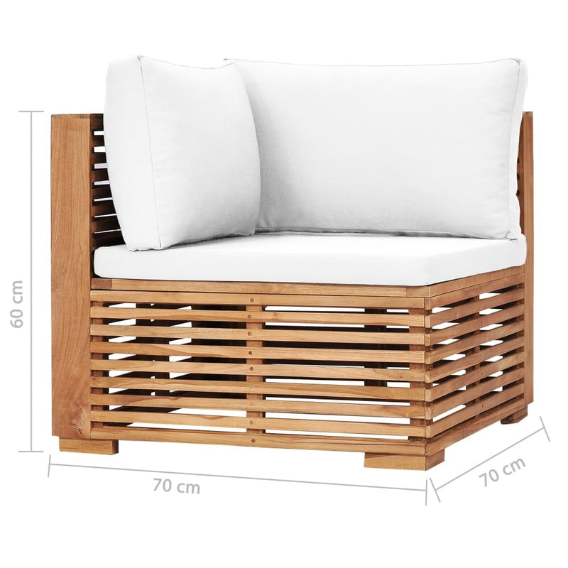 Set mobilier modular pentru gradina / terasa, Kurtis Natural / Crem, canapea 2 locuri + taburet (5)
