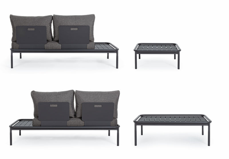 Set mobilier modular pentru gradina / terasa, Rodrigo Antracit, coltar 4 locuri + masa de cafea (4)
