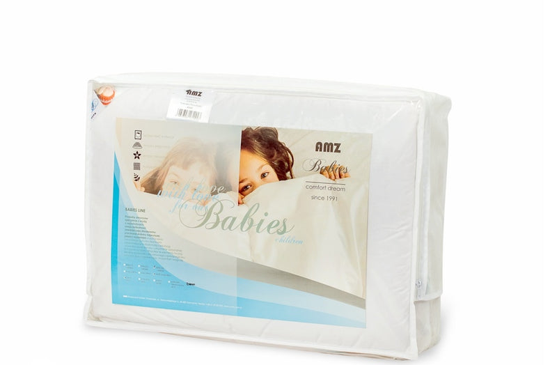 Set perna si pilota pentru copii, din Puf Gasca Natural Babies Premium Alb (1)