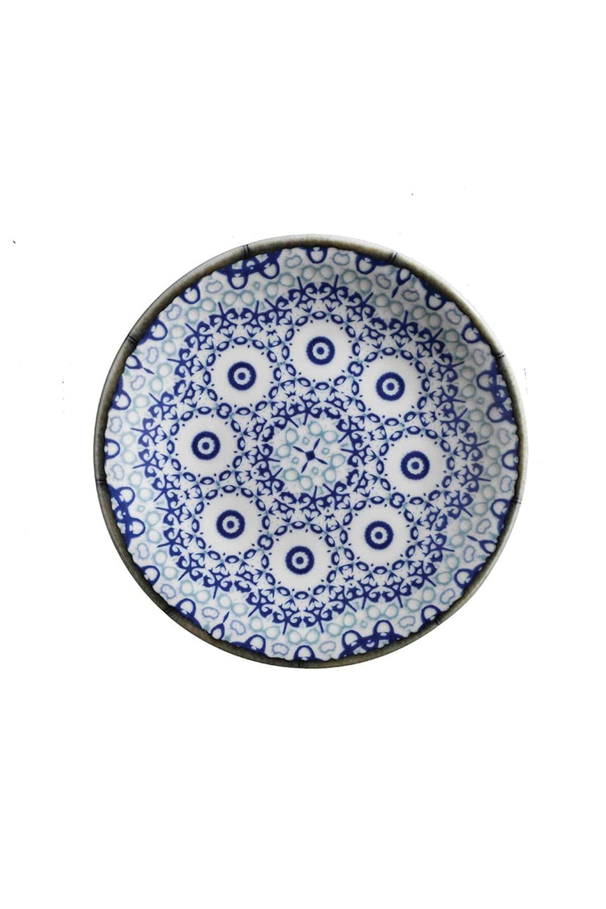 Set vesela din portelan, Blue Mandala Multicolor, 24 piese (6)