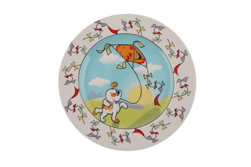 Set vesela pentru copii, din portelan, Dog Multicolor, 5 piese (3)