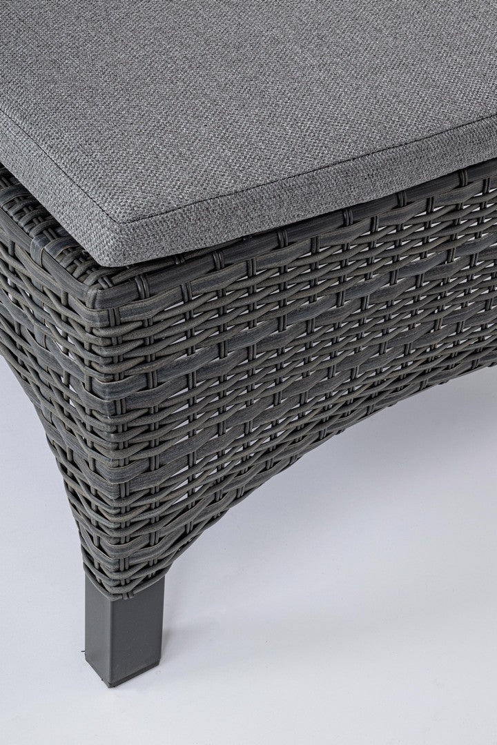 Sezlong pentru gradina / terasa, din aluminiu si fibre sintetice, Britton Antracit, l70xA205xH106 cm (7)