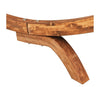 Sezlong pentru gradina / terasa, din lemn si material textil, Rustical Large Antracit / Natural, l165xA188,5xH46 cm (3)