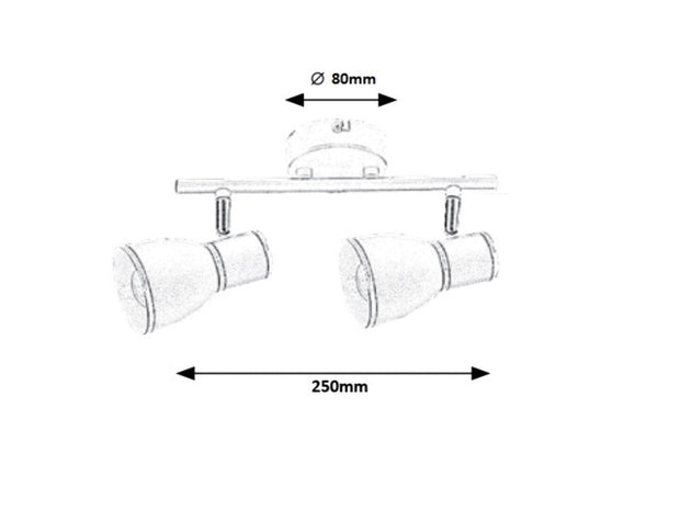 Spot Mackenzie 5606 Negru / Auriu (3)