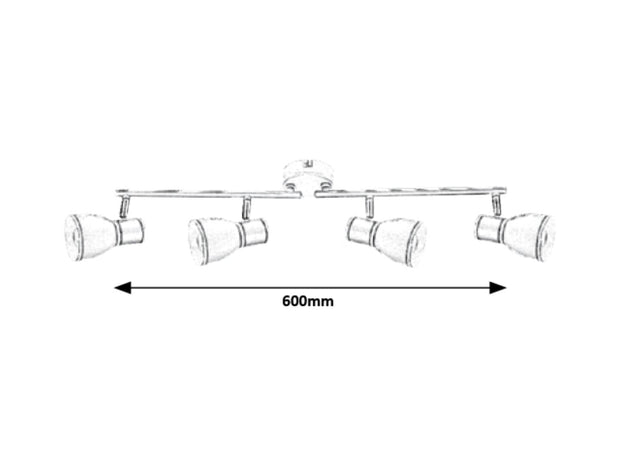 Spot Mackenzie 5608 Negru / Auriu (3)
