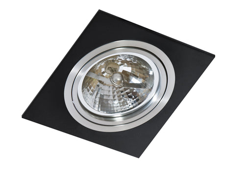 Spot Siro 1 Negru / Aluminiu, AZ0769