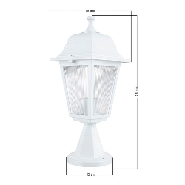 Stalp iluminat exterior Kare Alb (3)